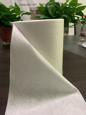 Pamuklu Mendil, Pedler, Islak Mendiller için 50g Beyaz Polyester ve Viskon Spunlace Nonwoven Kumaş