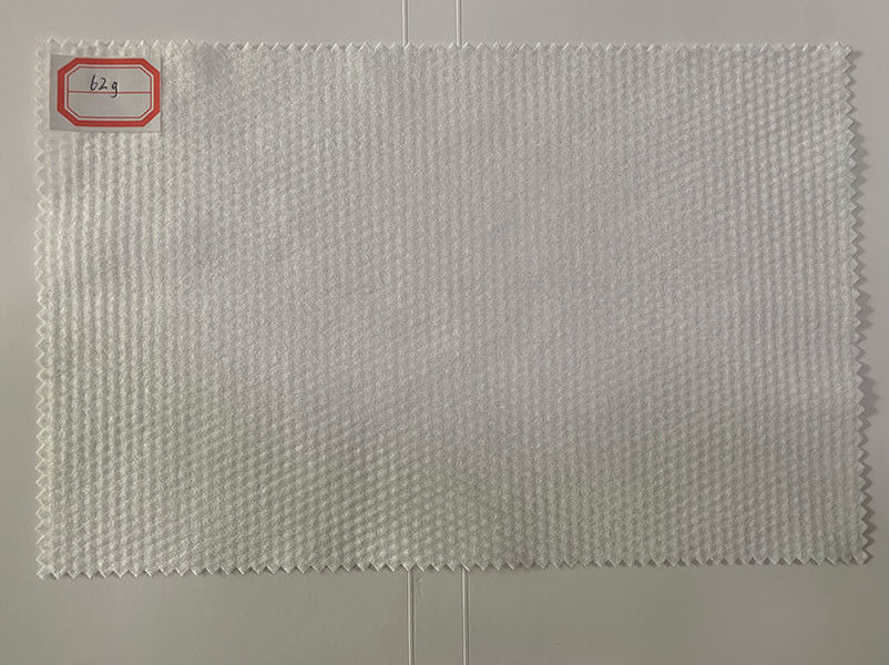 62g Beyaz Polyester ve Viskon Spunlace Dokunmamış Kumaş Küçük İnci Tanecikli Pamuklu Mendil, Pedler, Islak Mendiller