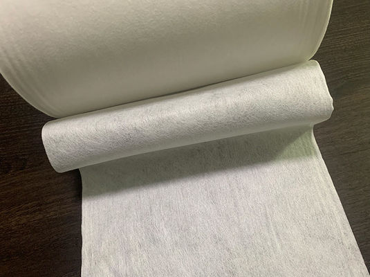 Pamuklu Mendil, Pedler, Islak Mendiller için 50g Beyaz Viskon ve Polyester Spunlace Nonwoven Kumaş